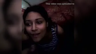 College Babe Taking A Huge Load On Her Face On Camera