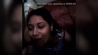 College Babe Taking A Huge Load On Her Face On Camera