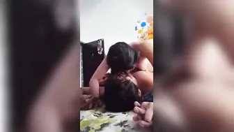 Horny GF Riding Him Hard In Their Bedroom Footage