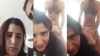 Indian GF Bent Over Taking It Deep From Behind Moaning