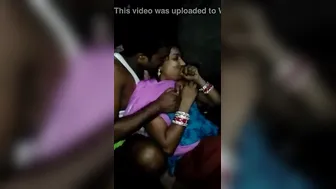 Village Slut Taking Three Cocks In Her Mouth And Hairy Pussy