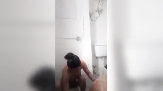 Bathroom Quickie With My GF Before Her Parents Wake Up