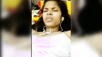 Horny GF Fingering Herself On Video Call Showing Me Off