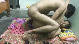 Young Girl Caught Fucking Her Cousin In Their Village Bedroom