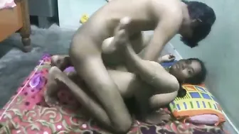 Young Girl Caught Fucking Her Cousin In Their Village Bedroom