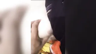 Hot Wife Flashing Tits To Hubby Friend On Camera Naughty Teasing