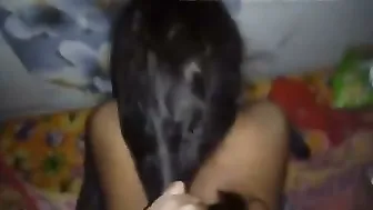 Young Girl Sucking And Riding Older Man At Home Behind Doors