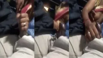 Daring Desi GF Sucking Dick On Public Bus Ride Secretly