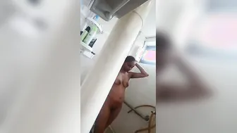 GF From South Taking Bath Naked On Video Call For Lover