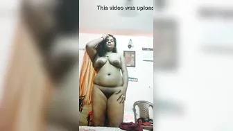 Chubby GF Naked Selfie Video Showing Everything At Home