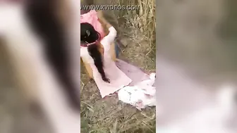 Village Wife Fucking Outdoors Caught On Camera In Private Moment