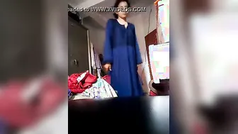 Young GF From Hometown Stripping Naked On Private Video