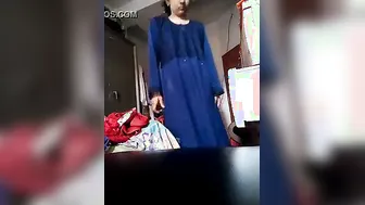 Young GF From Hometown Stripping Naked On Private Video