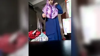 Young GF From Hometown Stripping Naked On Private Video