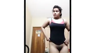 Shy Desi Girl Stripping Slowly Revealing Everything In Private Room
