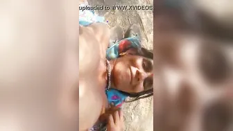 Mature Village Slut Getting Her Pussy Fucked Hard In Outdoor Spot