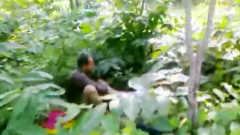 Uncle Banging Local Whore Deep In The Woods Caught On Hidden Cam