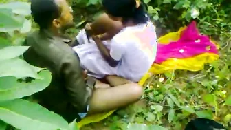 Uncle Banging Local Whore Deep In The Woods Caught On Hidden Cam