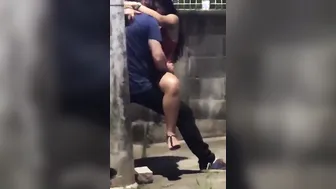 Quick Outdoor Fuck Session Caught Red Handed On Hidden Camera