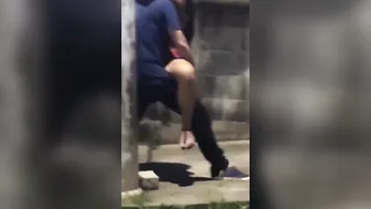 Quick Outdoor Fuck Session Caught Red Handed On Hidden Camera
