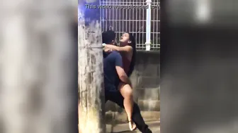 Quick Outdoor Fuck Session Caught Red Handed On Hidden Camera