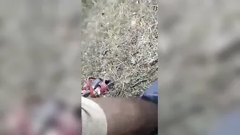 Desi GF Pussy Getting Railed Outside Caught On Camera