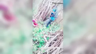 Village Whore Riding Client Outdoors Caught By Hidden Spy Camera