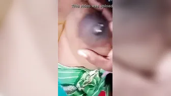 Lactating Aunty Showing Her Huge Milky Boobs In Nude Video Call