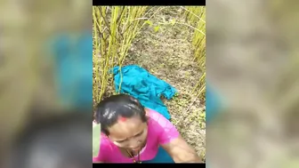 Village Slut Sucking Stranger Cock Outdoors For Cash On Camera