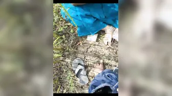 Village Slut Sucking Stranger Cock Outdoors For Cash On Camera