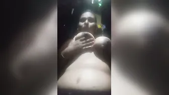 Mature Milf Flashing Her Big Natural Tits On Camera