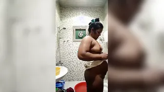 South Indian Wife Changing Clothes In Bathroom Hidden Camera