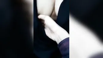 Young GF Exposing Her Tits Outdoors For Her Boyfriend