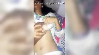 Village Teen Showing Her Big Natural Boobs On Camera For Him