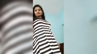 Tamil Wife Recording Herself Stripping Naked In Her Bedroom