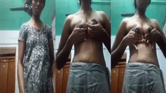 Tamil Babe Topless Talking Dirty During Late Night Video Call