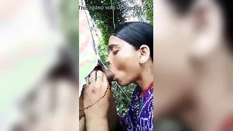 Village Wife Giving Head Outdoors Caught On Mobile Camera