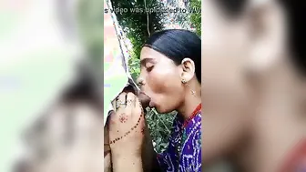 Village Wife Giving Head Outdoors Caught On Mobile Camera