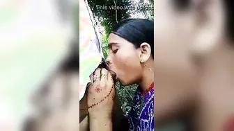 Village Wife Giving Head Outdoors Caught On Mobile Camera
