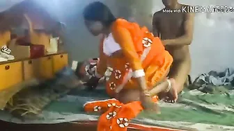 Village Bhabhi Bent Over Getting Pounded Doggystyle In Bedroom