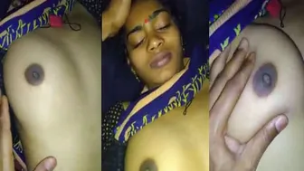 Village GF Showing Off Her Perfect Natural Boobs At Home