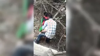 Caught Fucking My GF Behind The House On Hidden Camera