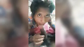 Neighbor Fucking Village GF In The Woods Giving Blowjob