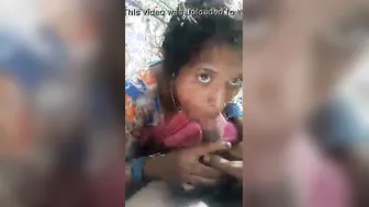 Neighbor Fucking Village GF In The Woods Giving Blowjob