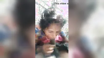 Neighbor Fucking Village GF In The Woods Giving Blowjob