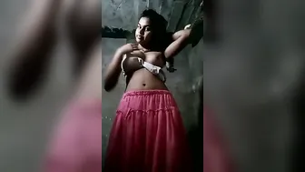 Stripping Dehati Babe Teasing Her BF On Camera