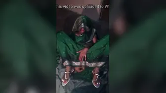 Shy Village Wife Playing With Toy While Husband Records Her