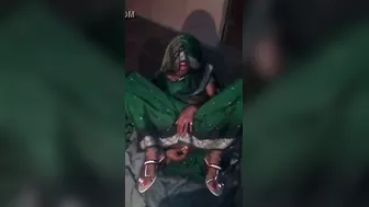 Shy Village Wife Playing With Toy While Husband Records Her
