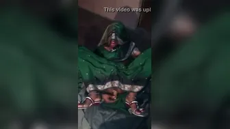 Shy Village Wife Playing With Toy While Husband Records Her
