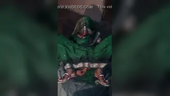 Shy Village Wife Playing With Toy While Husband Records Her